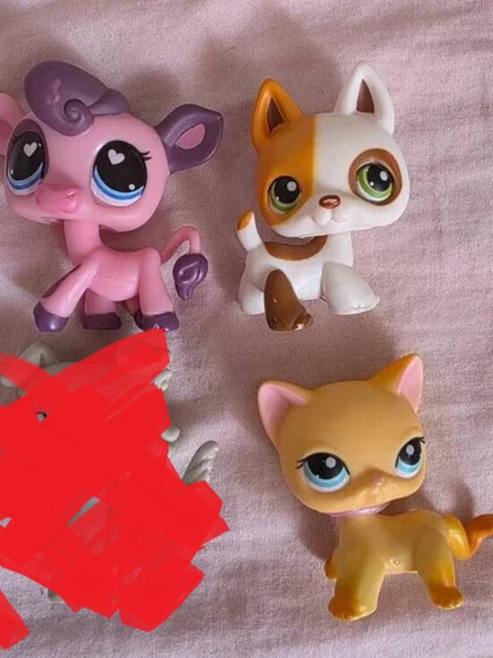 Share Littlest Pet Shop LPS Shorthair Cat #339 Brooke and German Shepherd # 127 - Picture 1 of 1